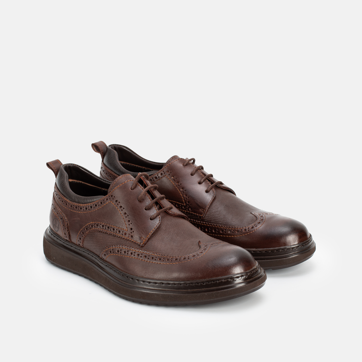 Chaussure en Cuir Marron-170