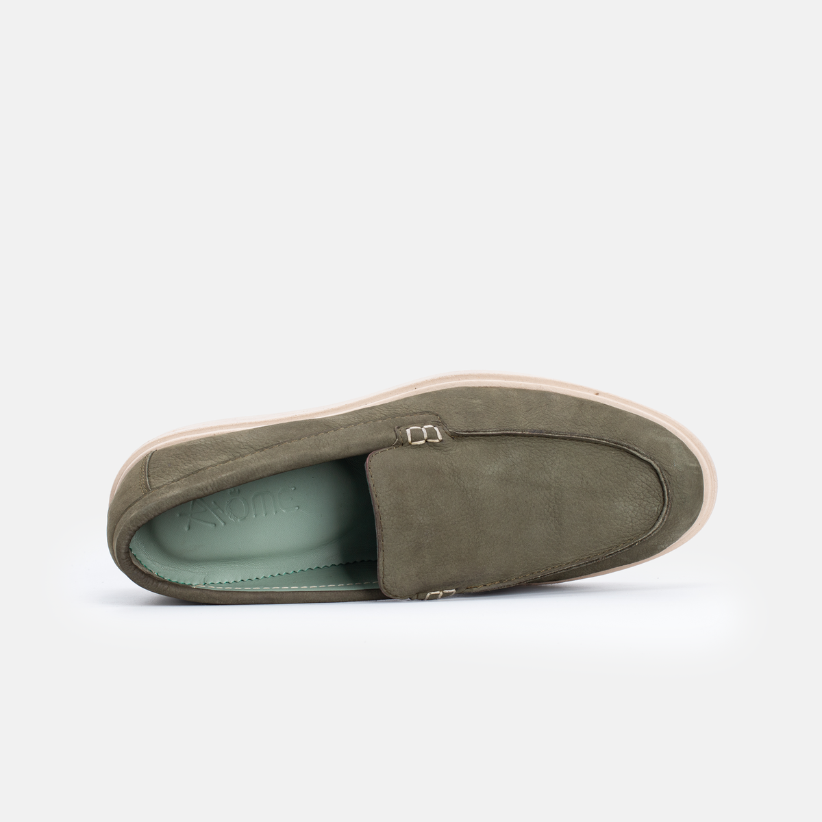 010 Mocassin en Nubuck kaki