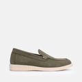 010 Mocassin en Nubuck kaki
