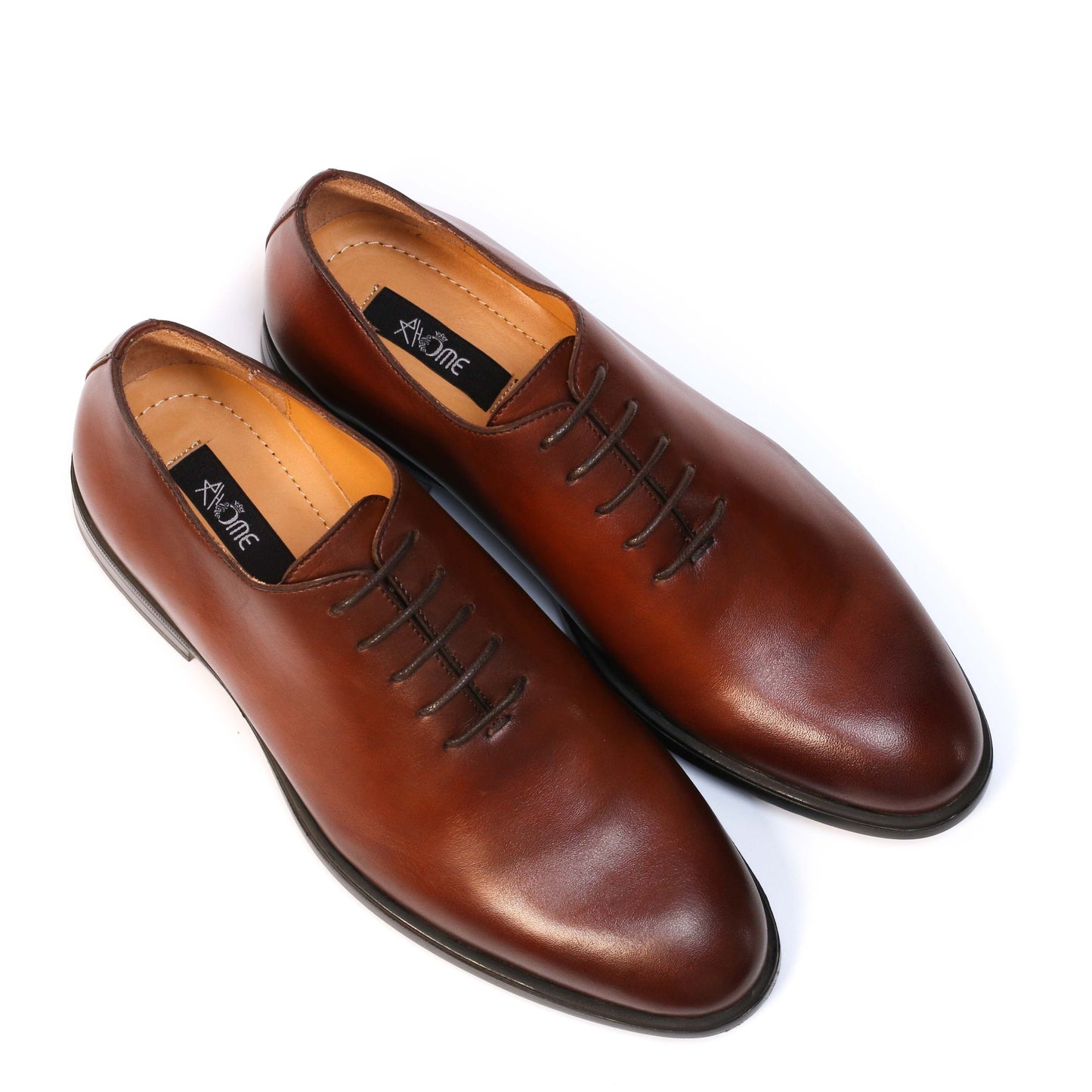 Chaussure en Cuir Tabac - 43106