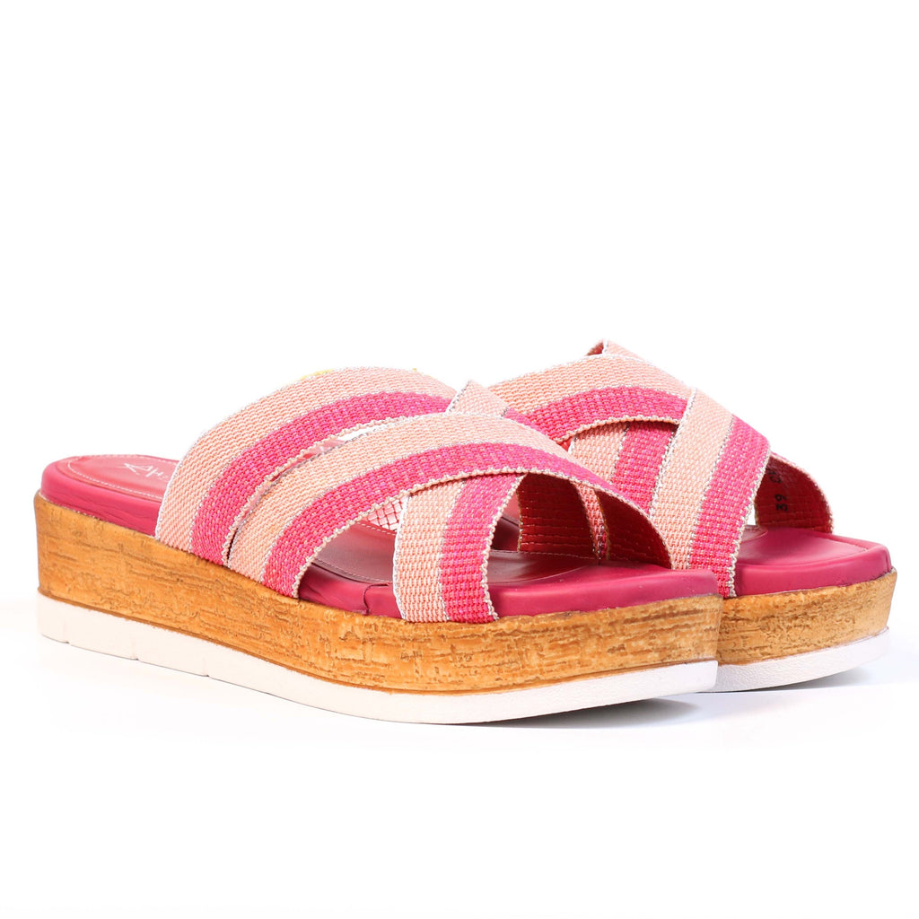 1054 SANDALES EN CUIR ROSE