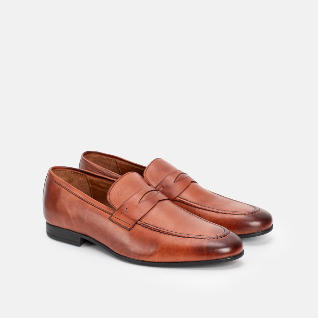 MIKE Loafer (Mocassin) Cuir Tabac