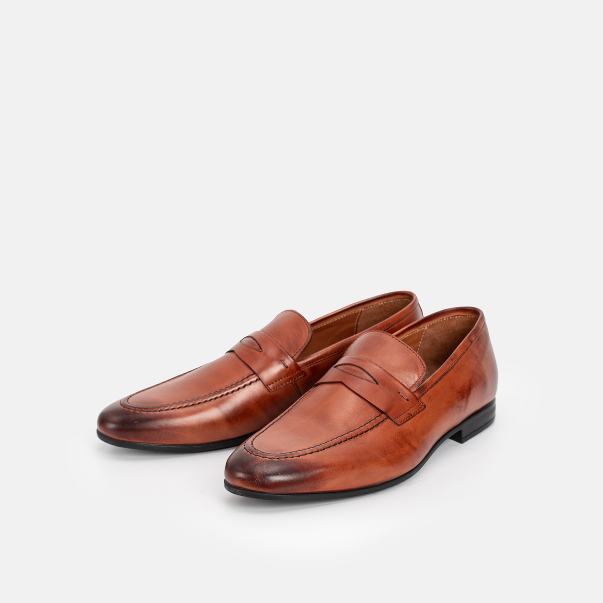 MIKE Loafer (Mocassin) Cuir Tabac