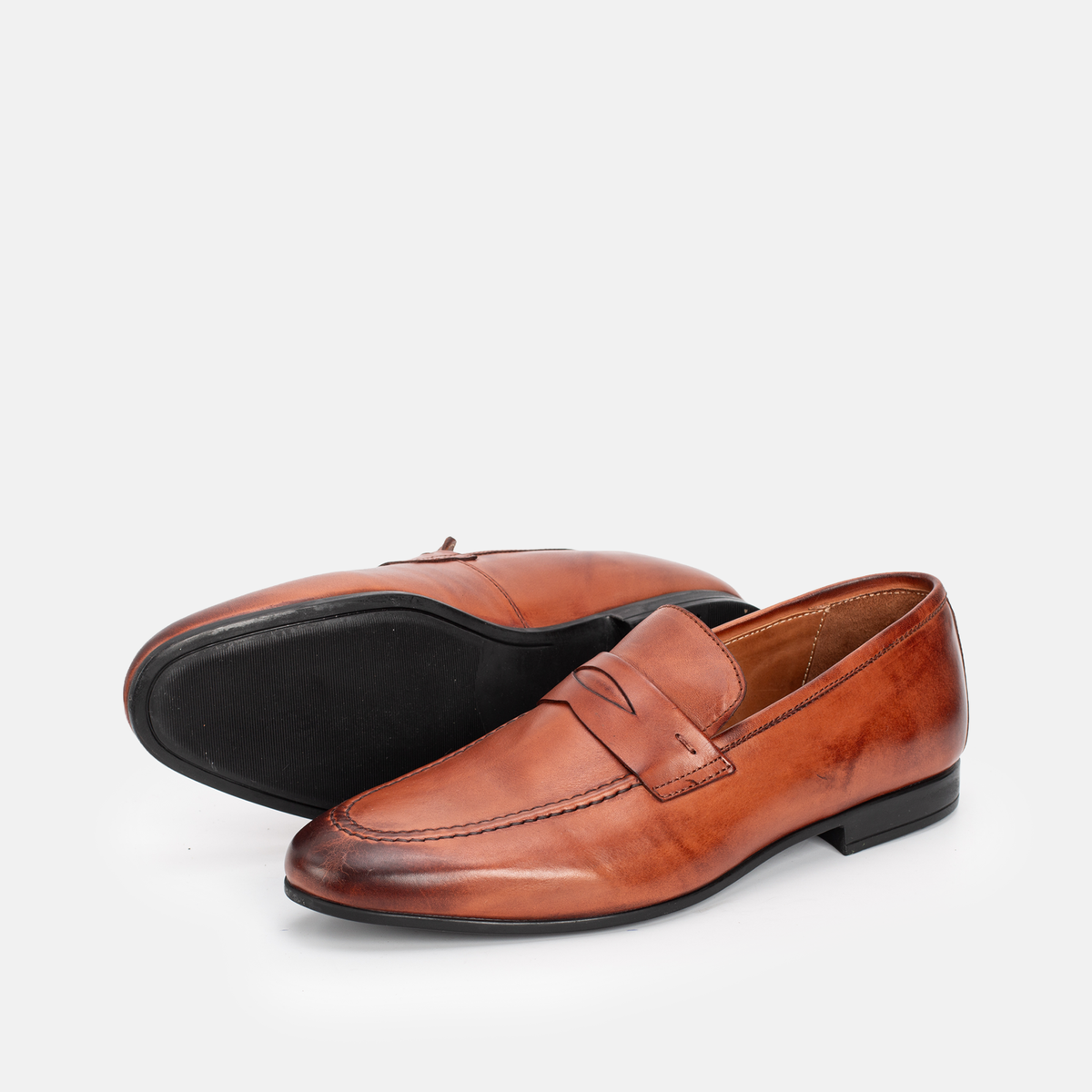 MIKE Loafer (Mocassin) Cuir Tabac