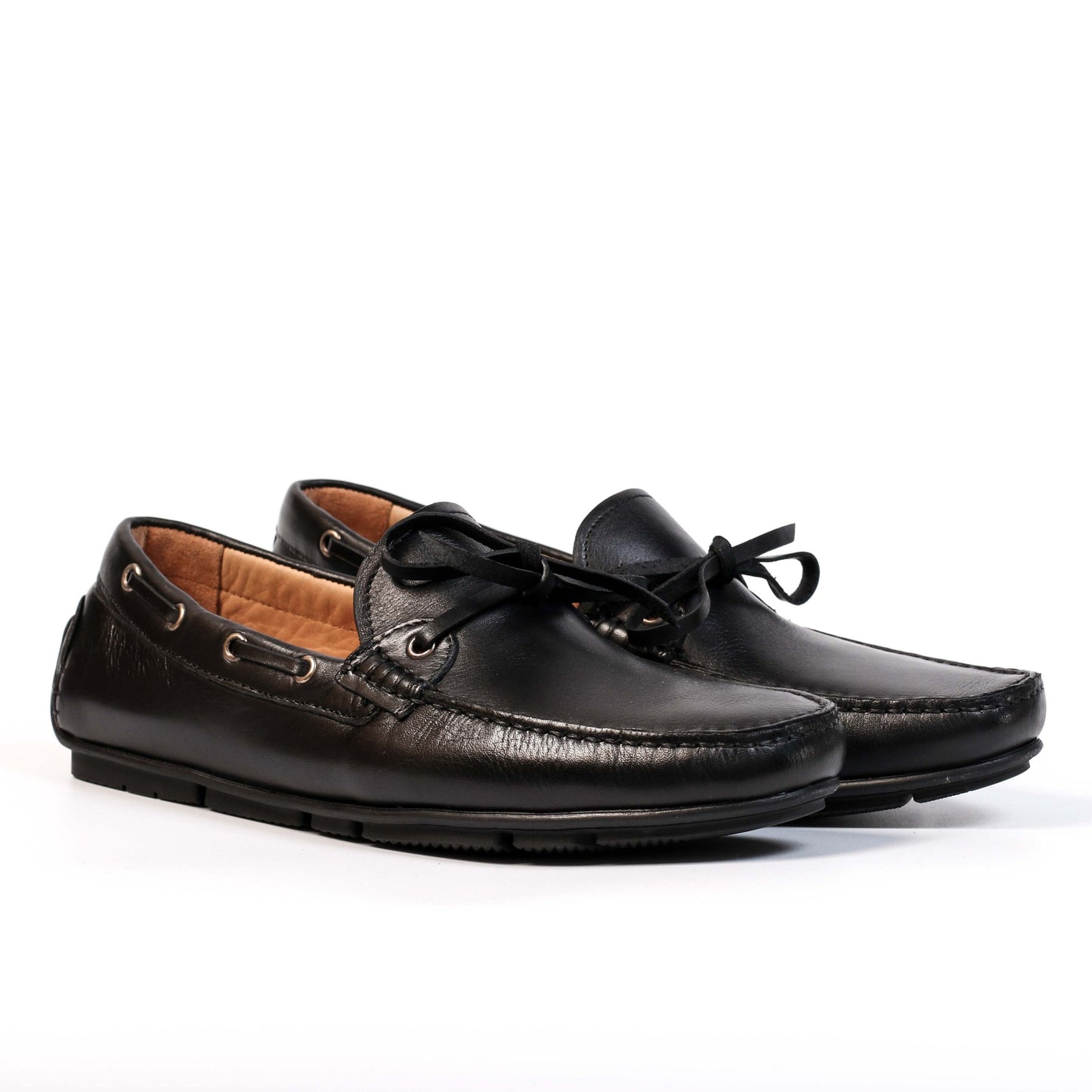 Mocassin en cuir Noir  214