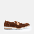Chaussure en Daim Tabac-077