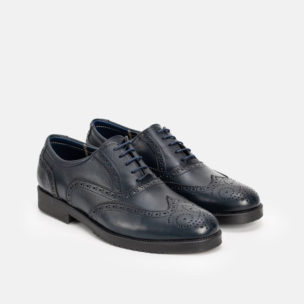 Chaussure en Cuir 5083-Bleu nuit