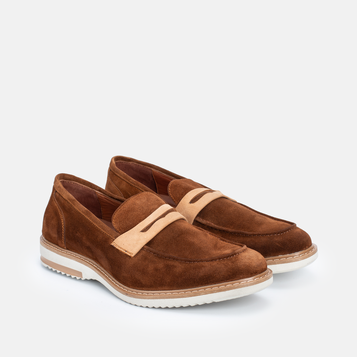 Chaussure en Daim Tabac-077