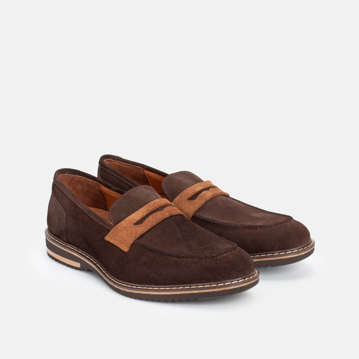 Chaussure en Daim Marron-077