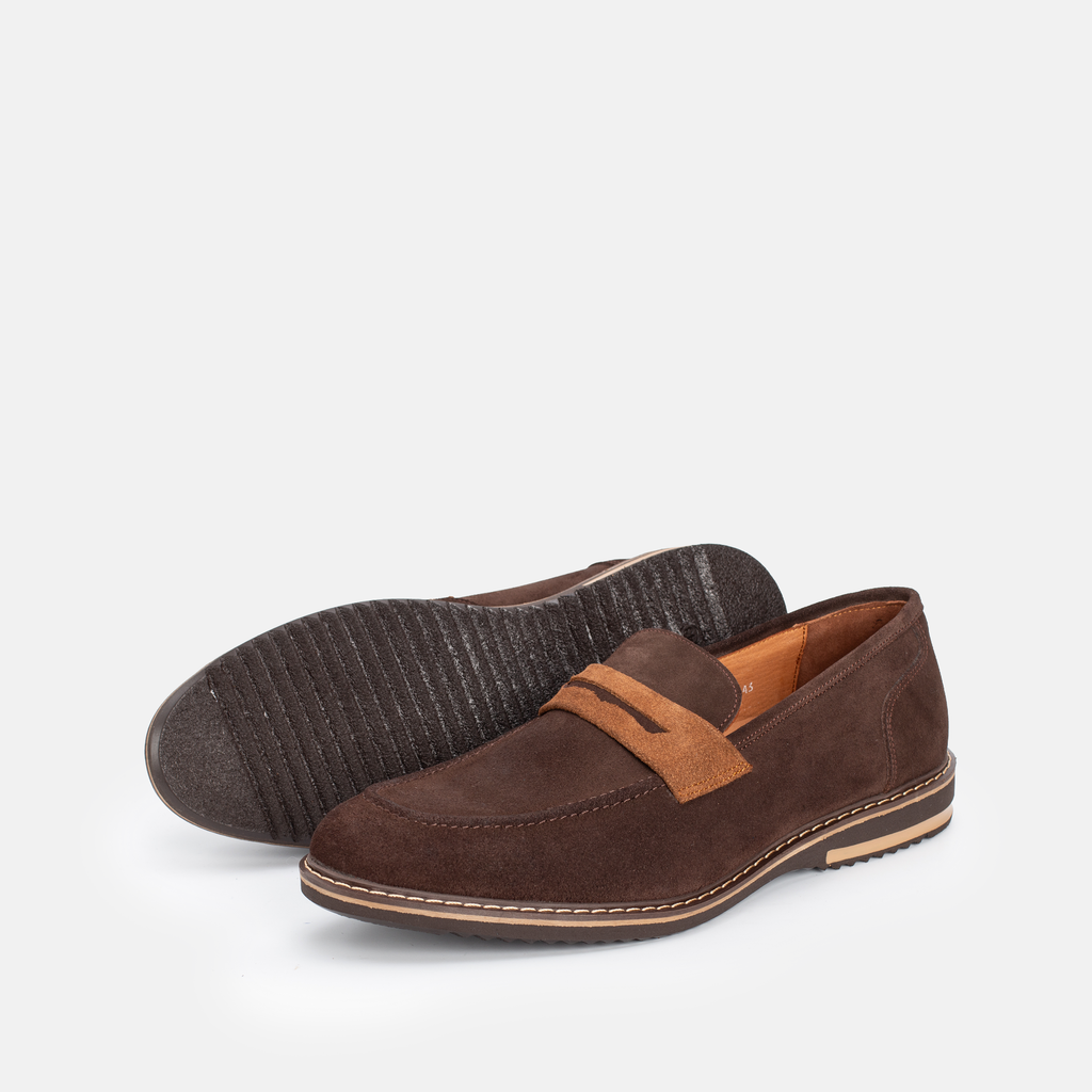 Chaussure en Daim Marron-077
