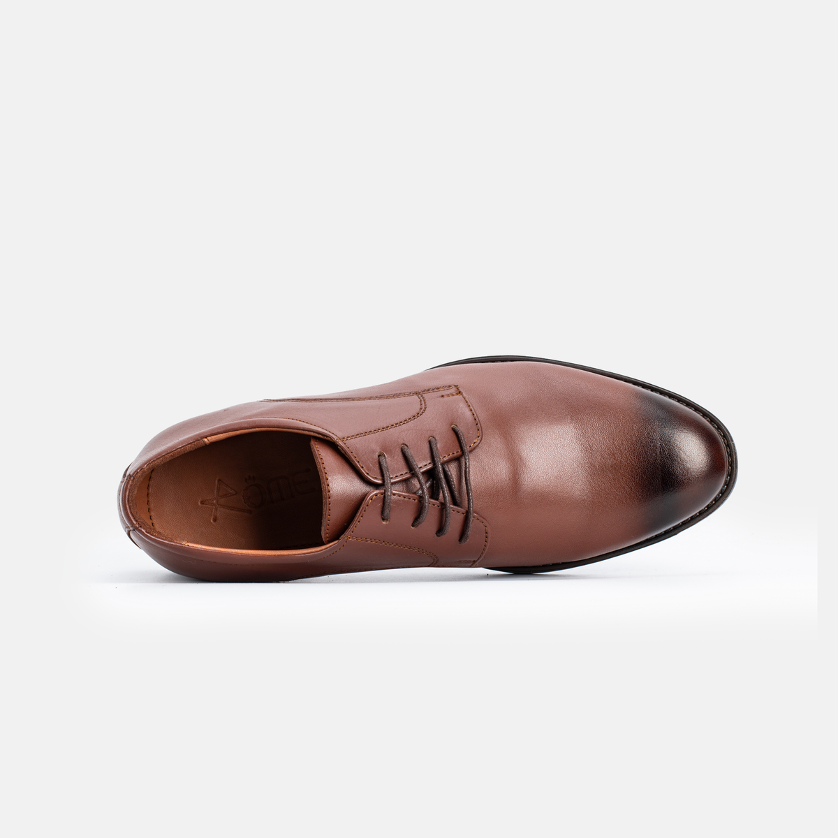 Chaussure en Cuir Tabac-067