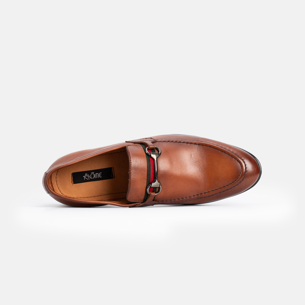 CHAUSSURE EN CUIR TABAC 43108