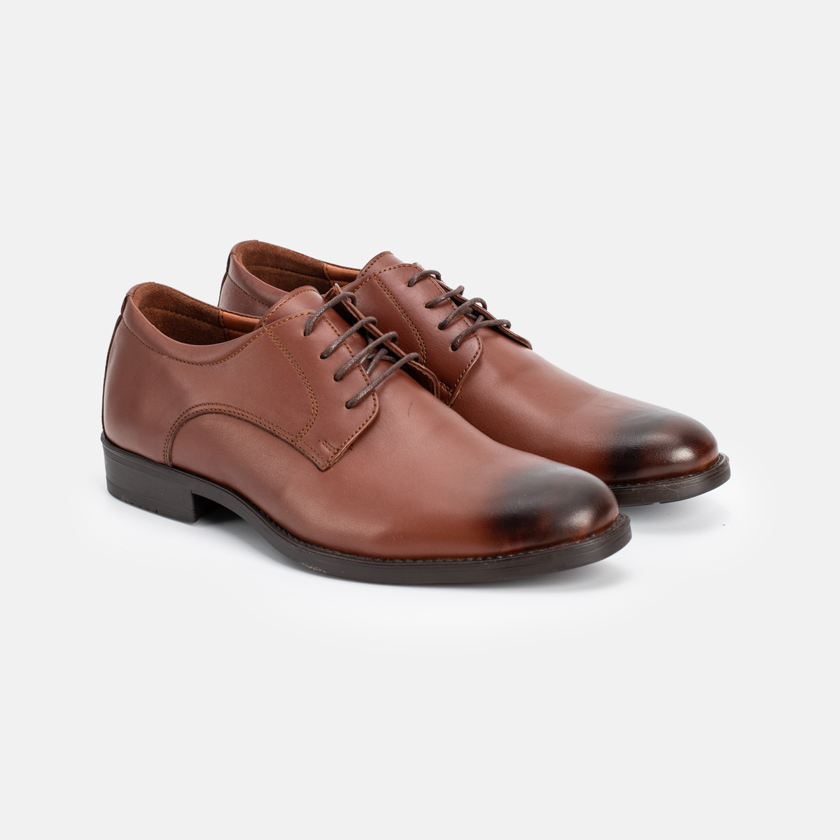 Chaussure en Cuir Tabac-067