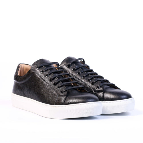 BASKET EN CUIR NOIR 073