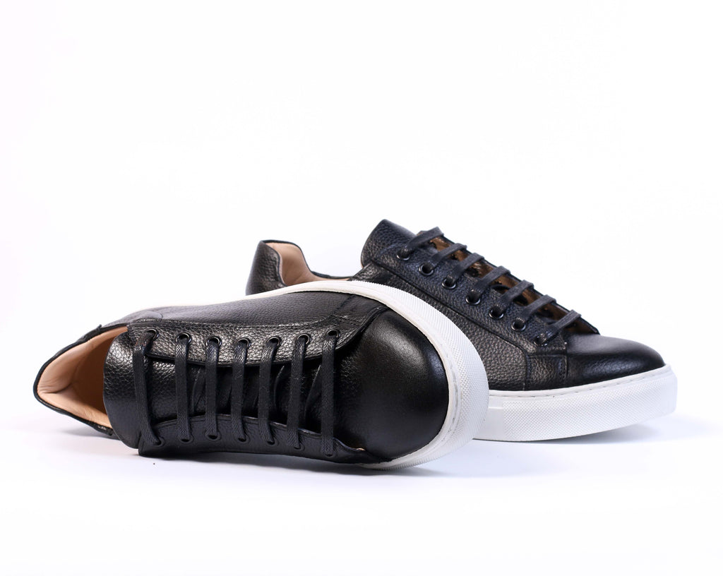 BASKET EN CUIR NOIR 073