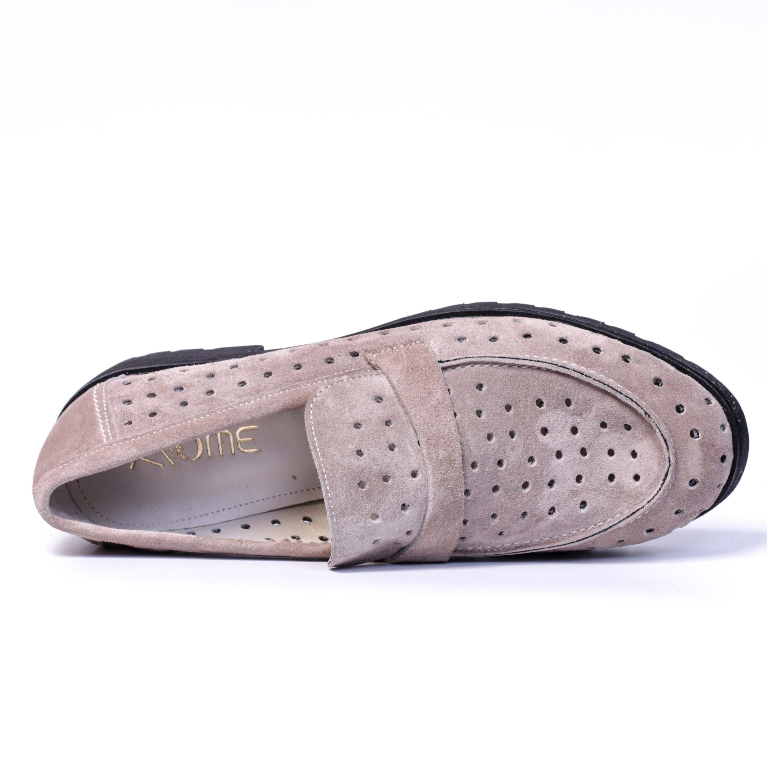 COLLEGE EN DAIM TAUPE 0181