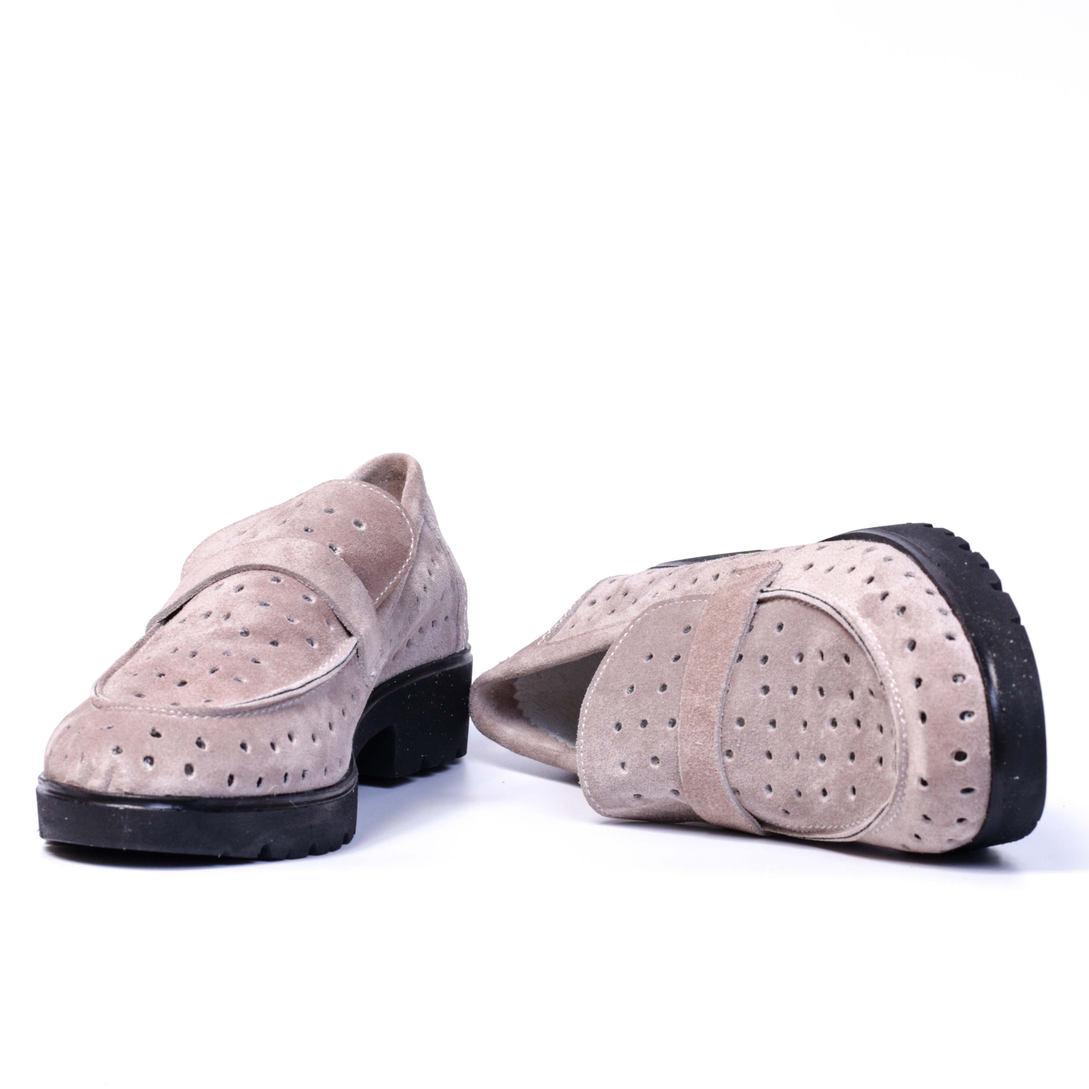 COLLEGE EN DAIM TAUPE 0181