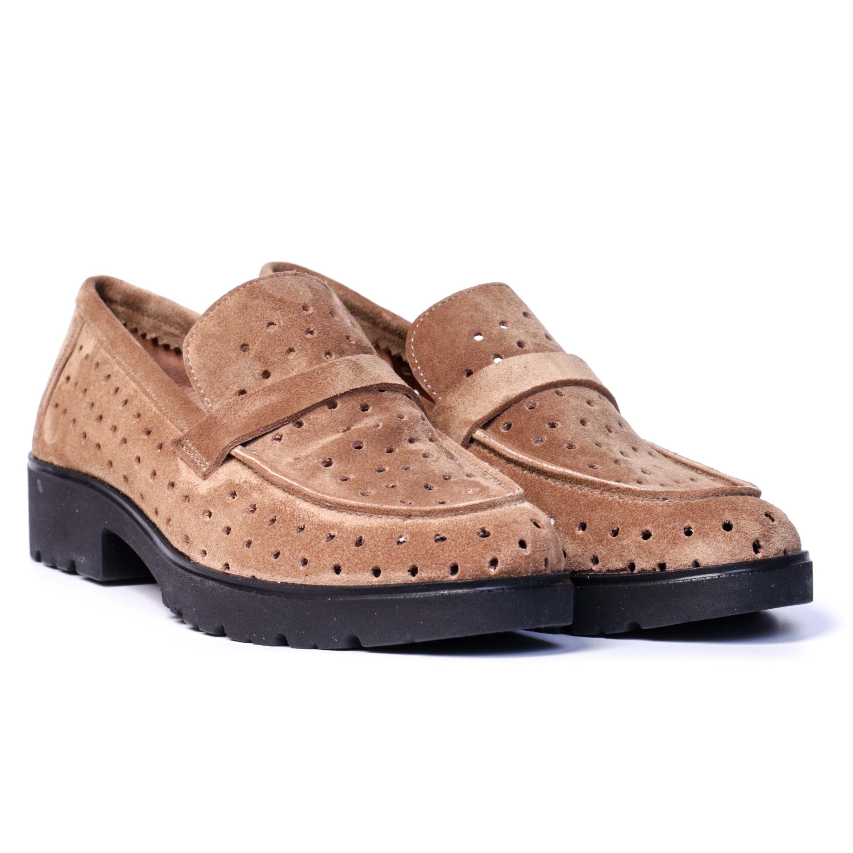 COLLEGE EN DAIM BEIGE 0181