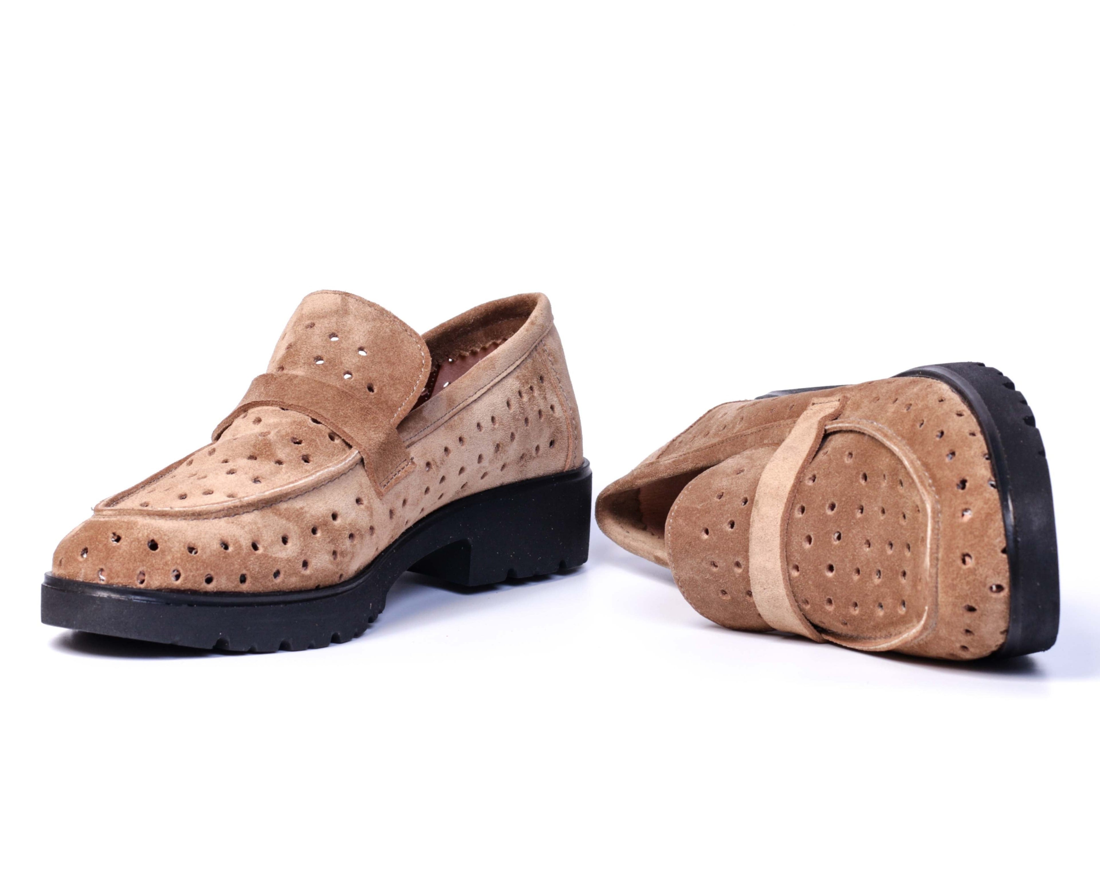 COLLEGE EN DAIM BEIGE 0181