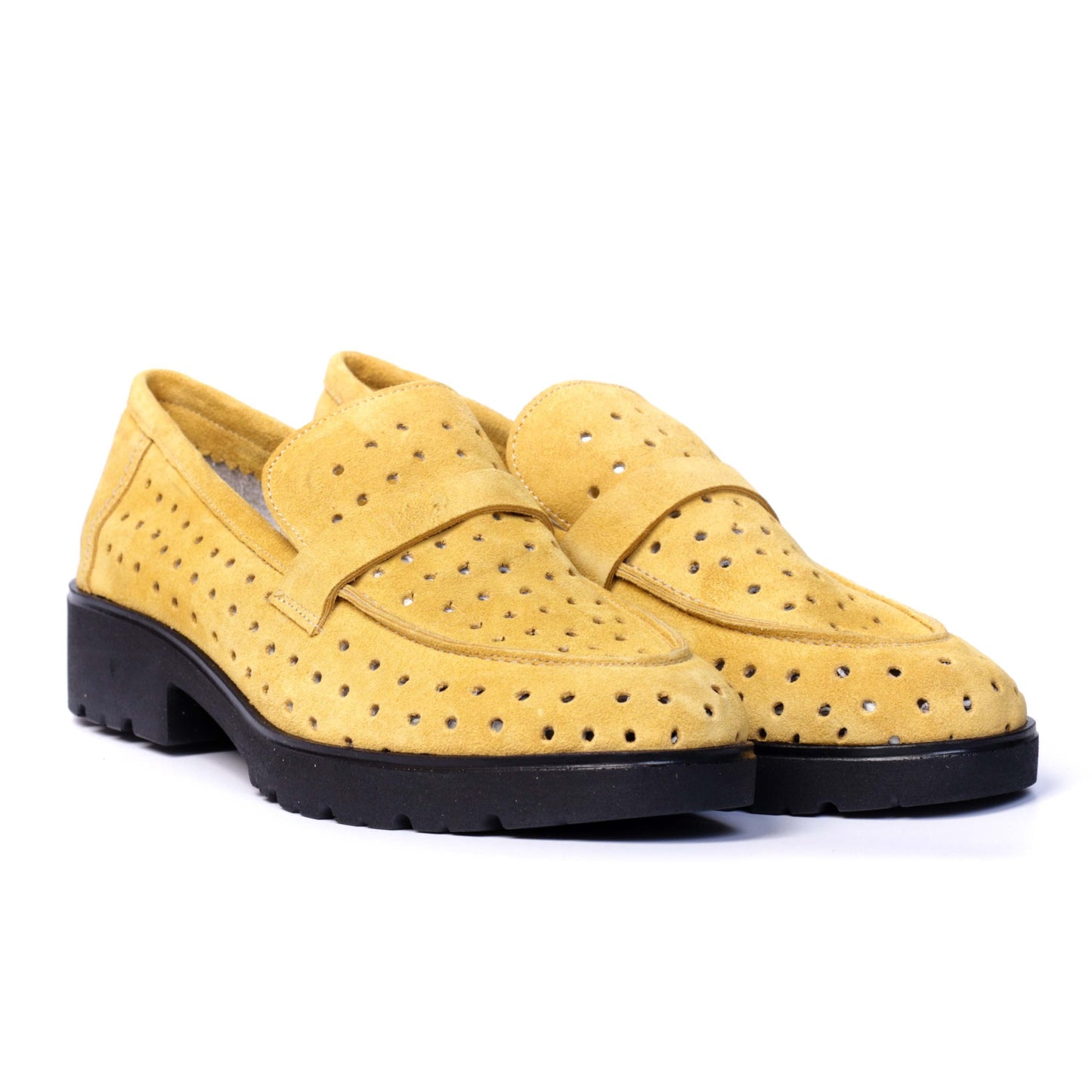 COLLEGE EN DAIM JAUNE 0181
