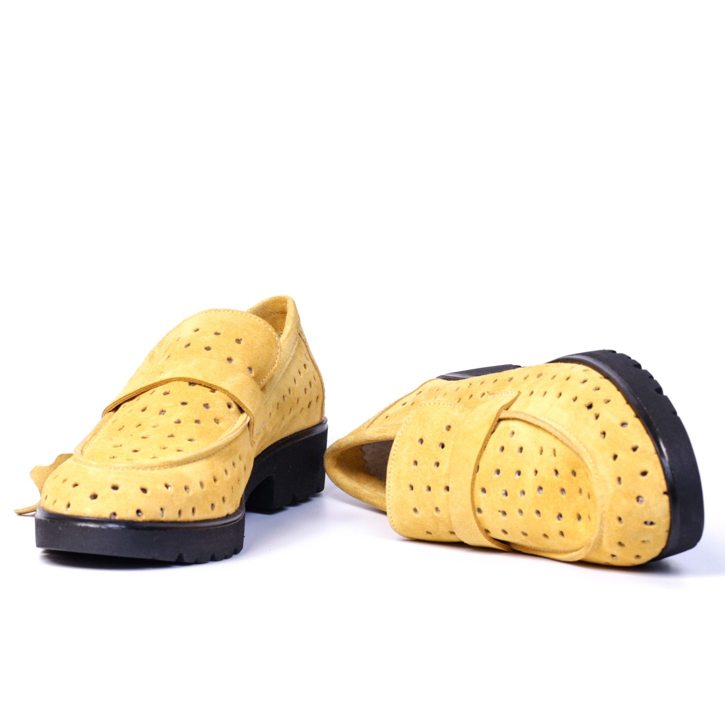 COLLEGE EN DAIM JAUNE 0181