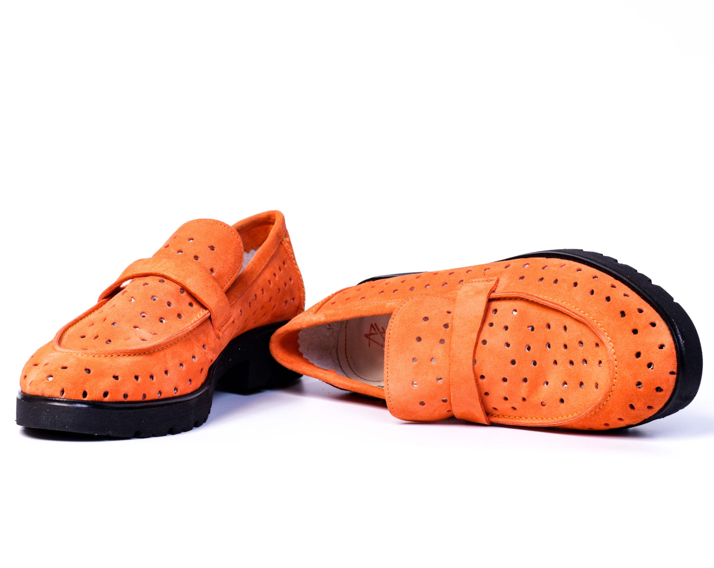 COLLEGE EN DAIM ORANGE 0181