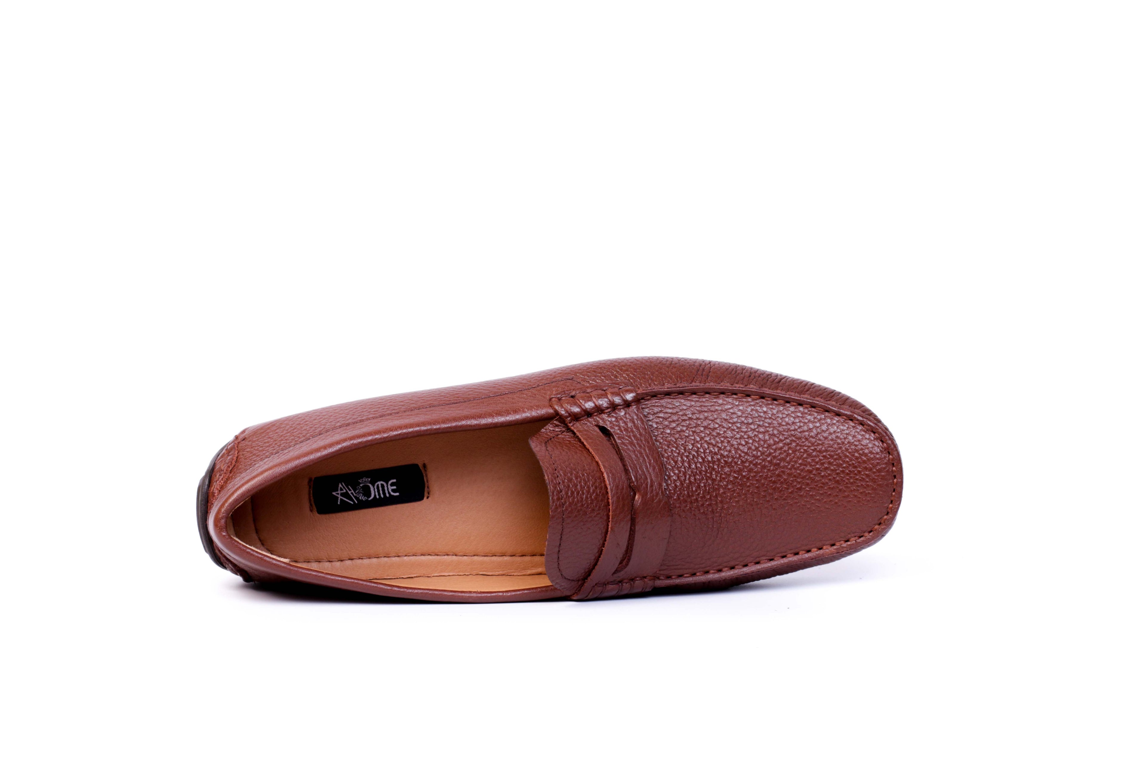 203 Mocassin en cuir Marron