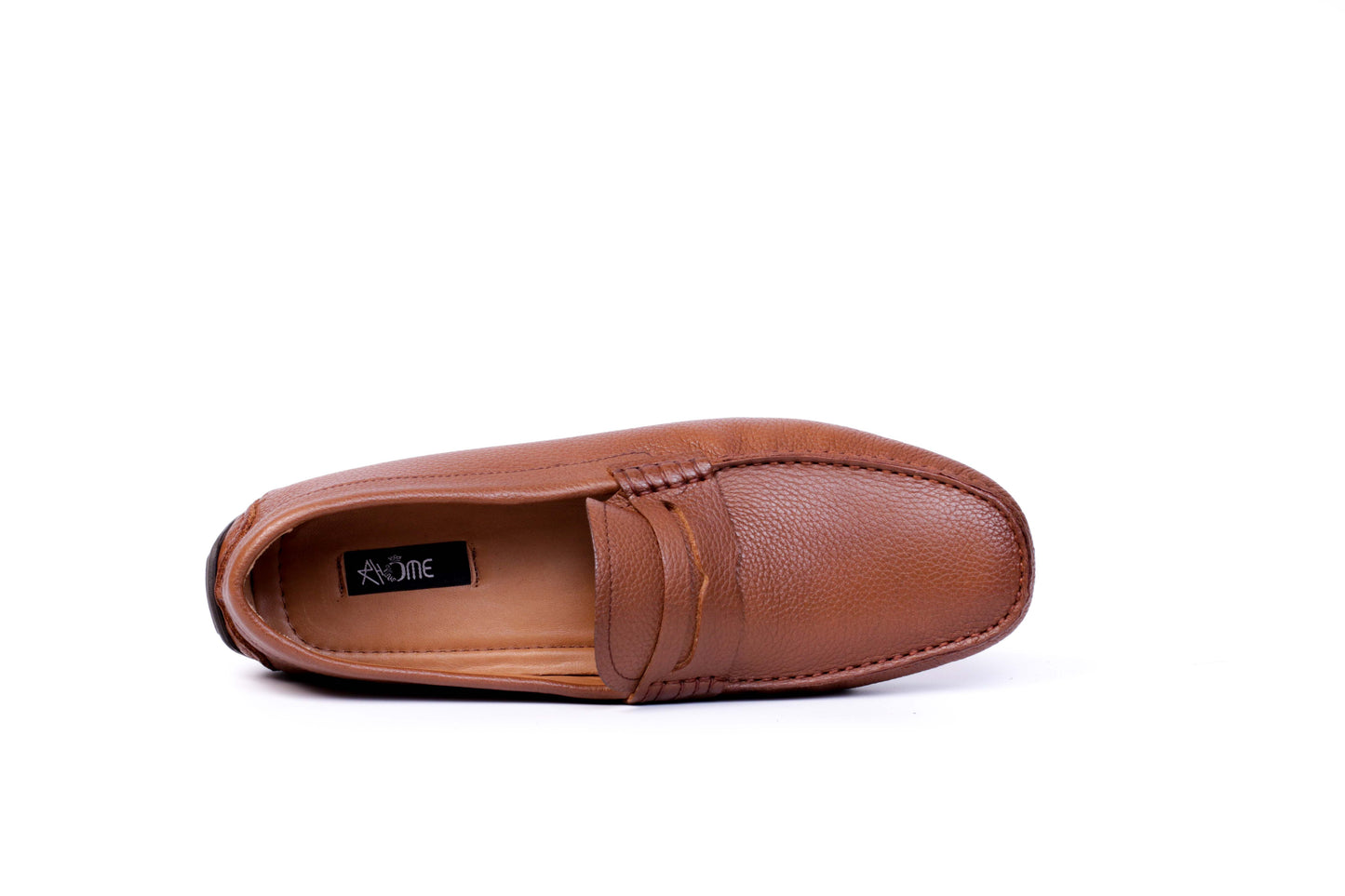 203 Mocassin en cuir Tabac