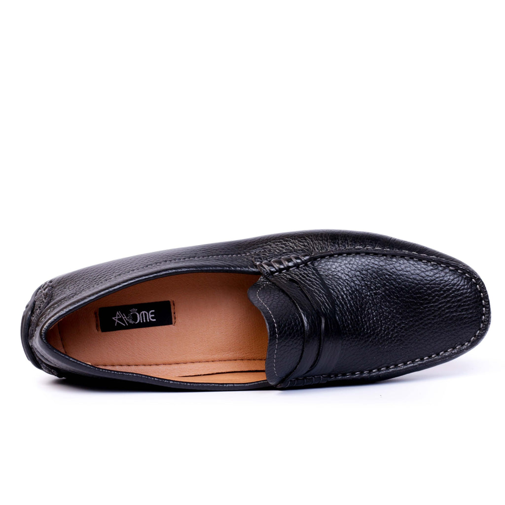 203 Mocassin en cuir Noir