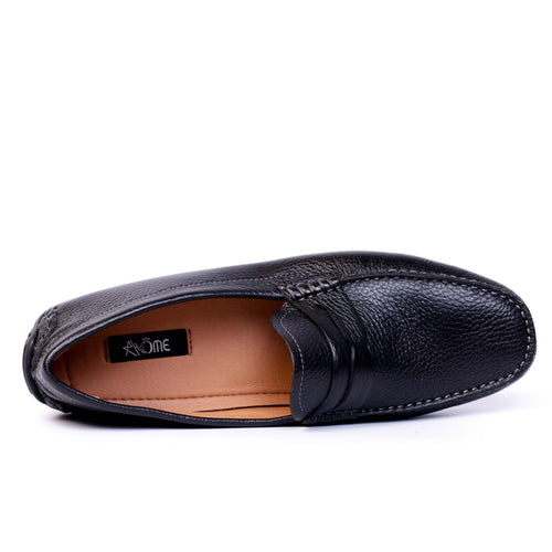 203 Mocassin en cuir Noir