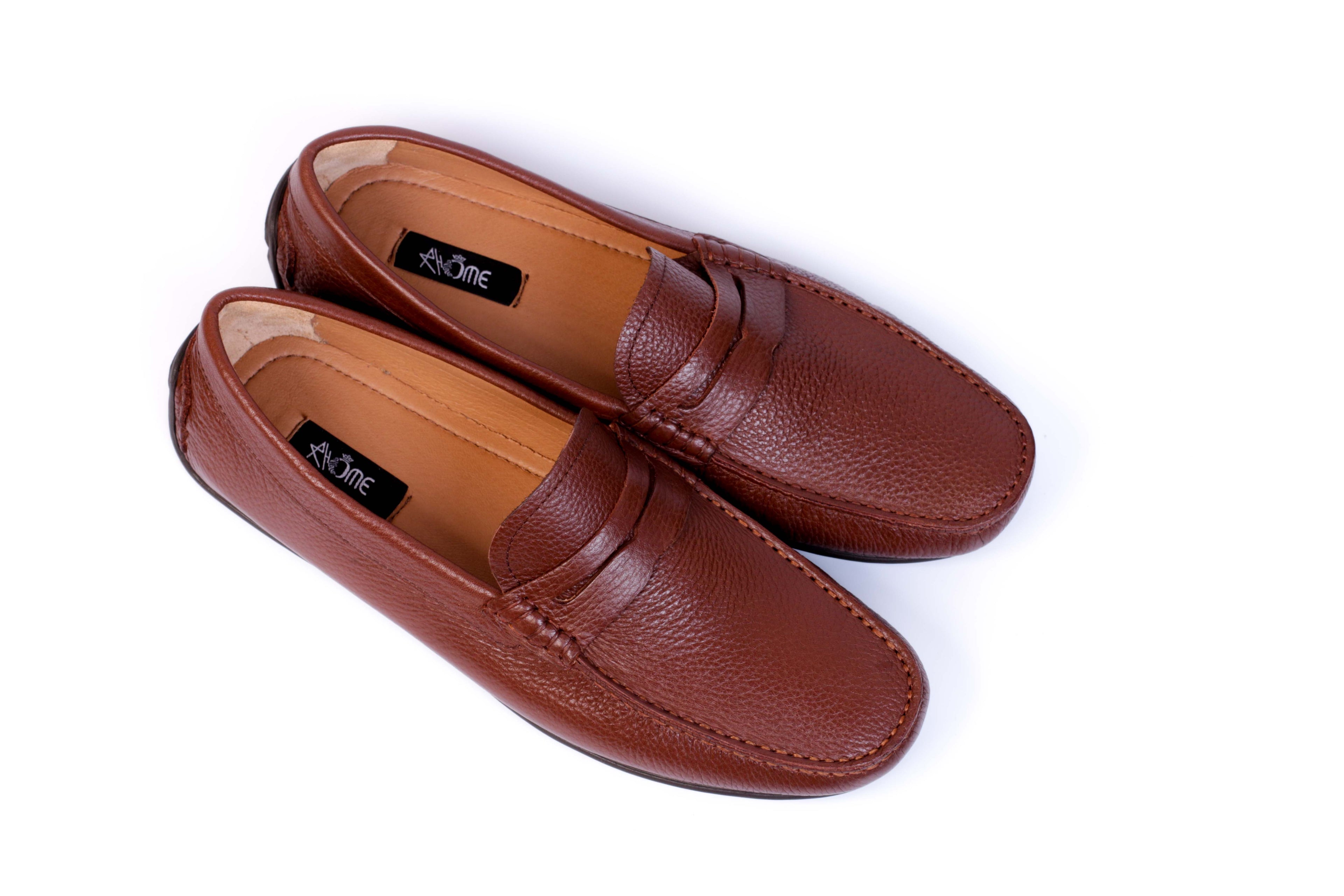 203 Mocassin en cuir Marron