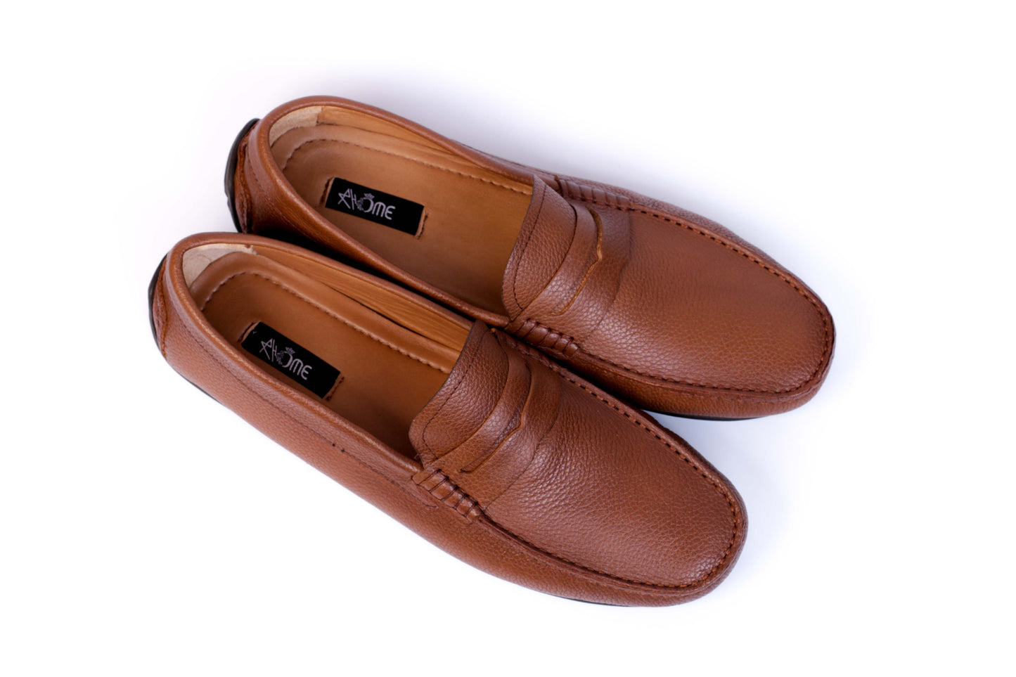 203 Mocassin en cuir Tabac
