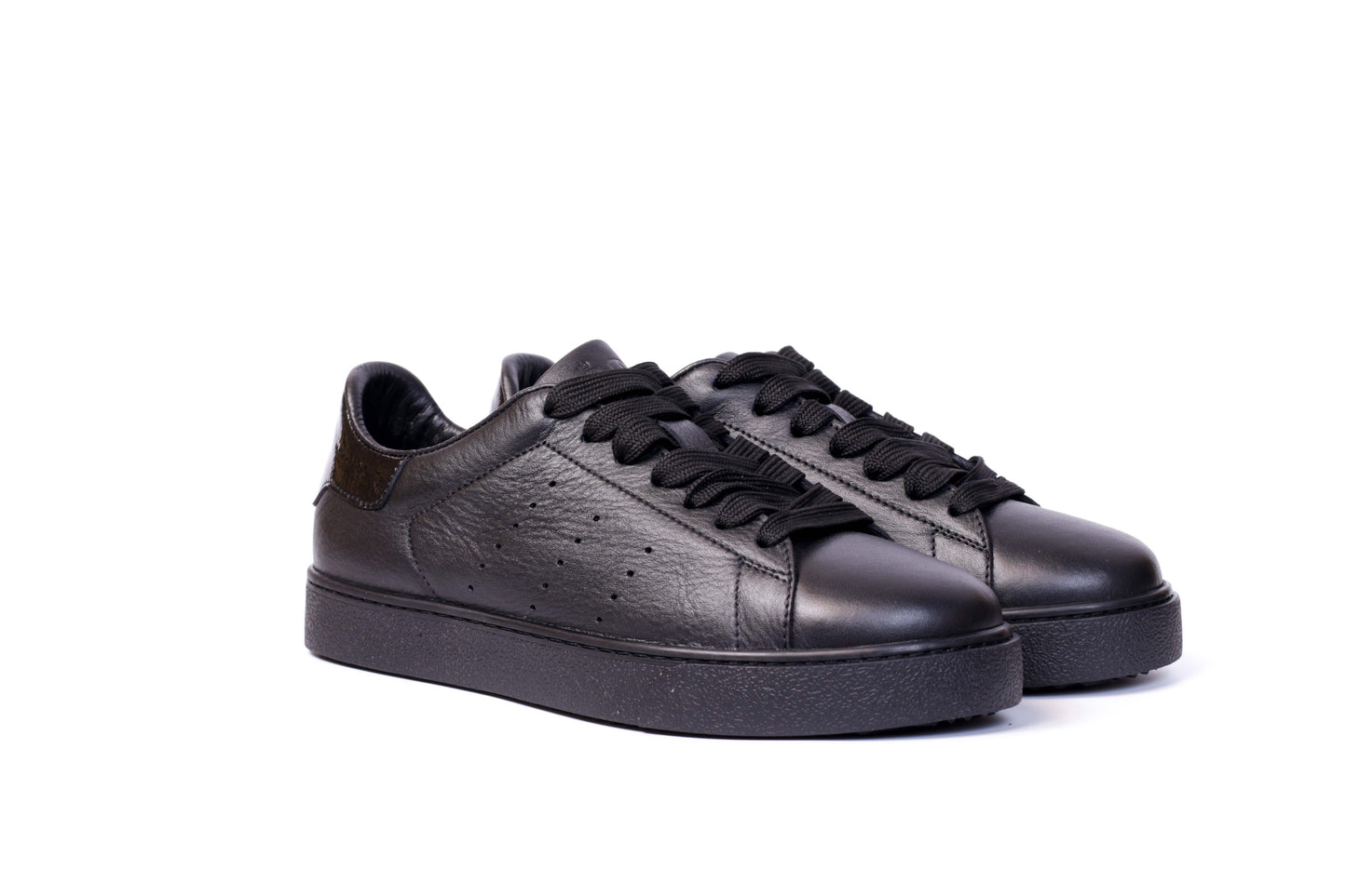 739F Baskets en cuir Noir