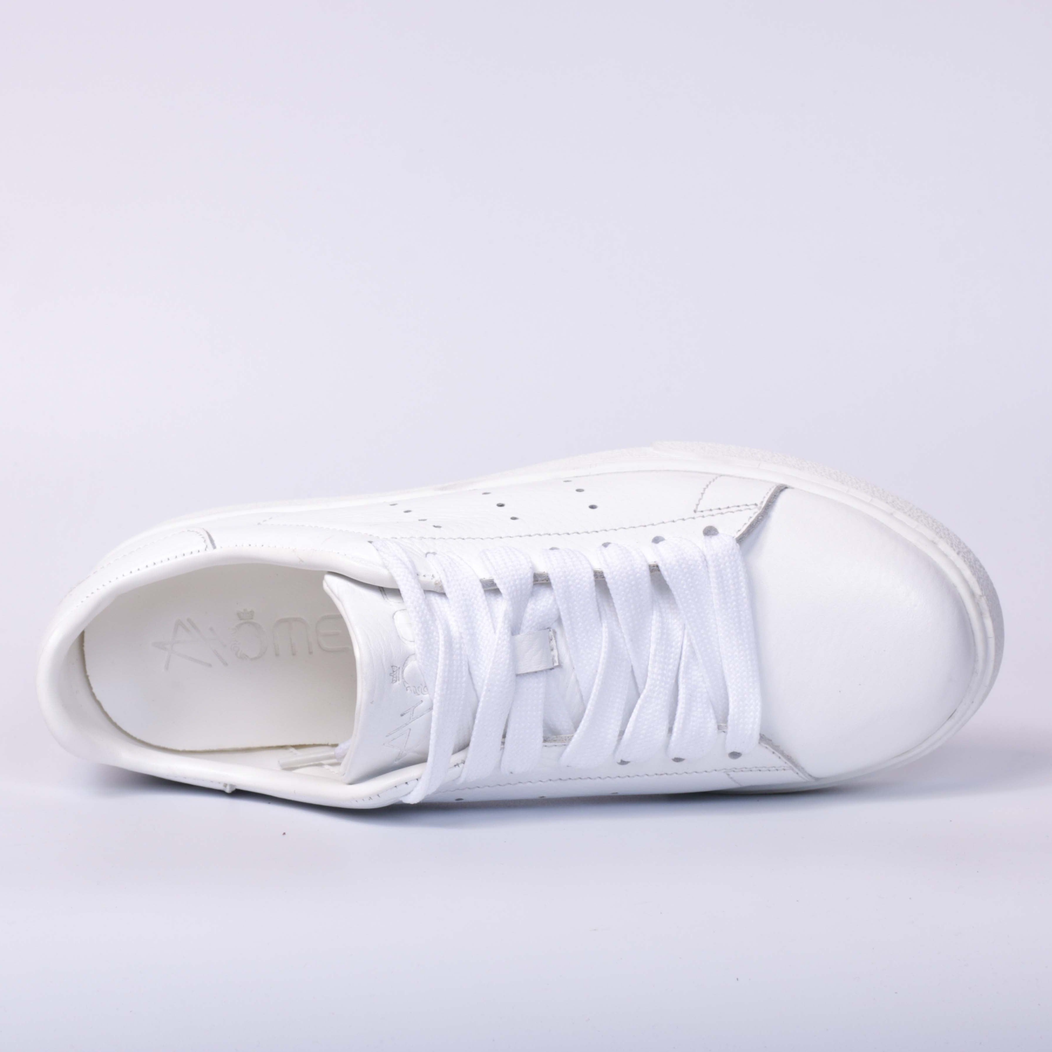739H Baskets en cuir Blanc