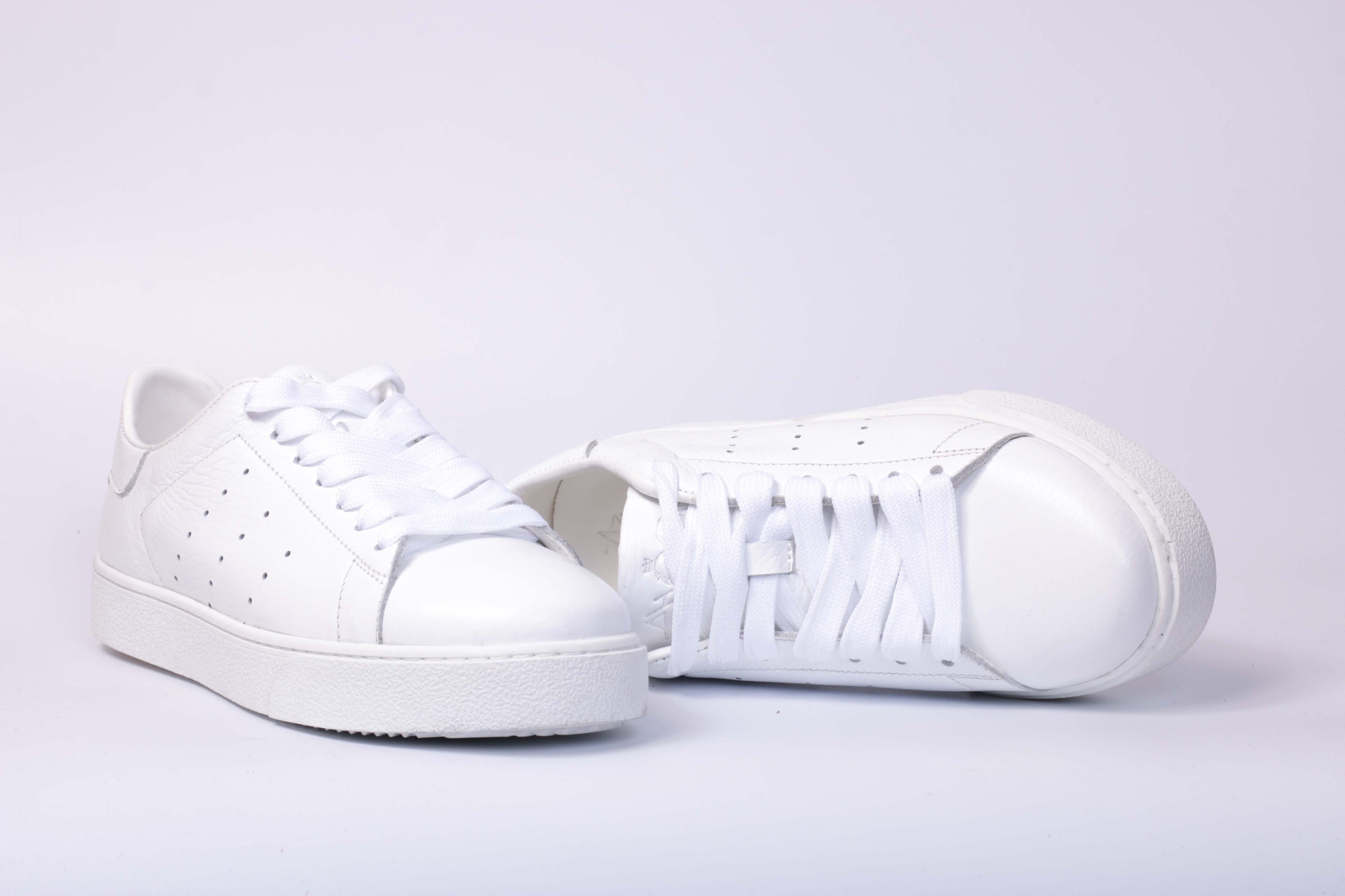739H Baskets en cuir Blanc