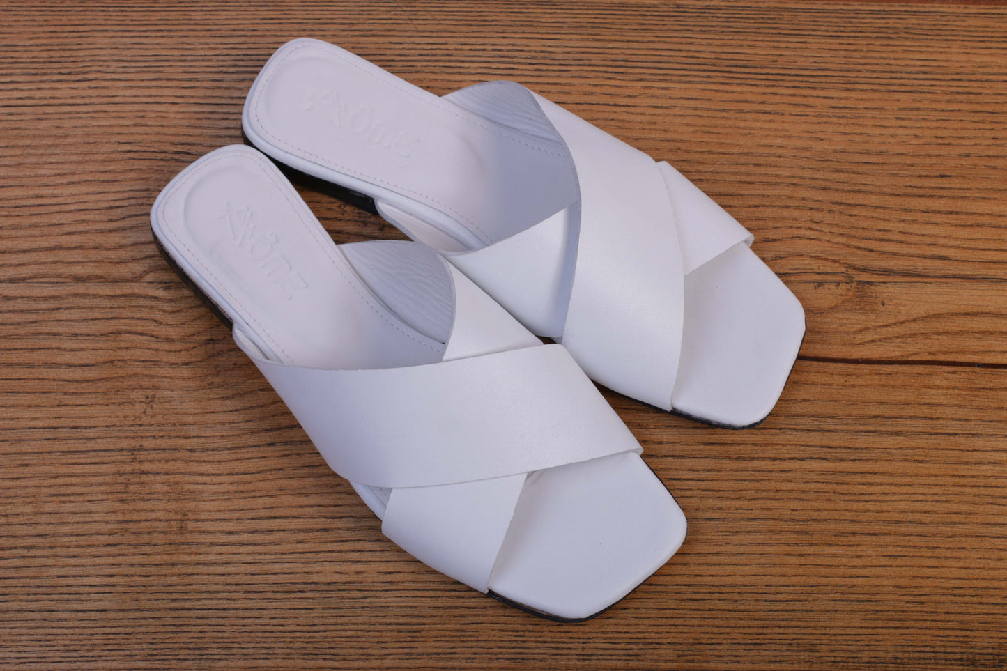 973 Sandales en Cuir Blanc