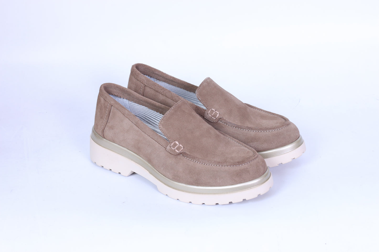 Luna en daim Taupe