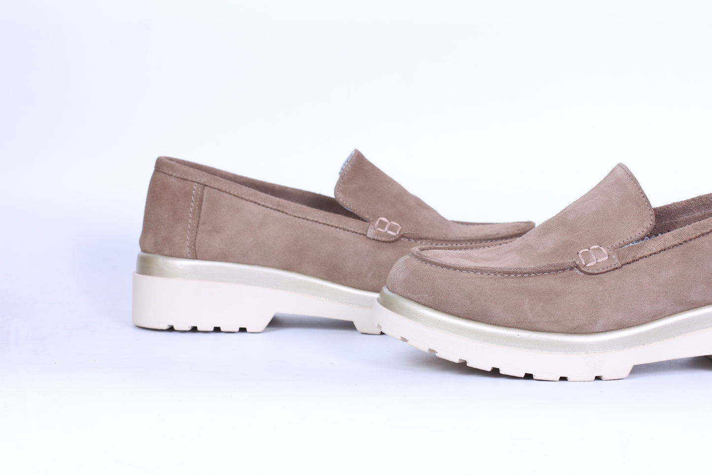 Luna en daim Taupe