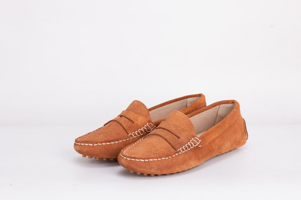 Smile Mocassin en Daim Tabac