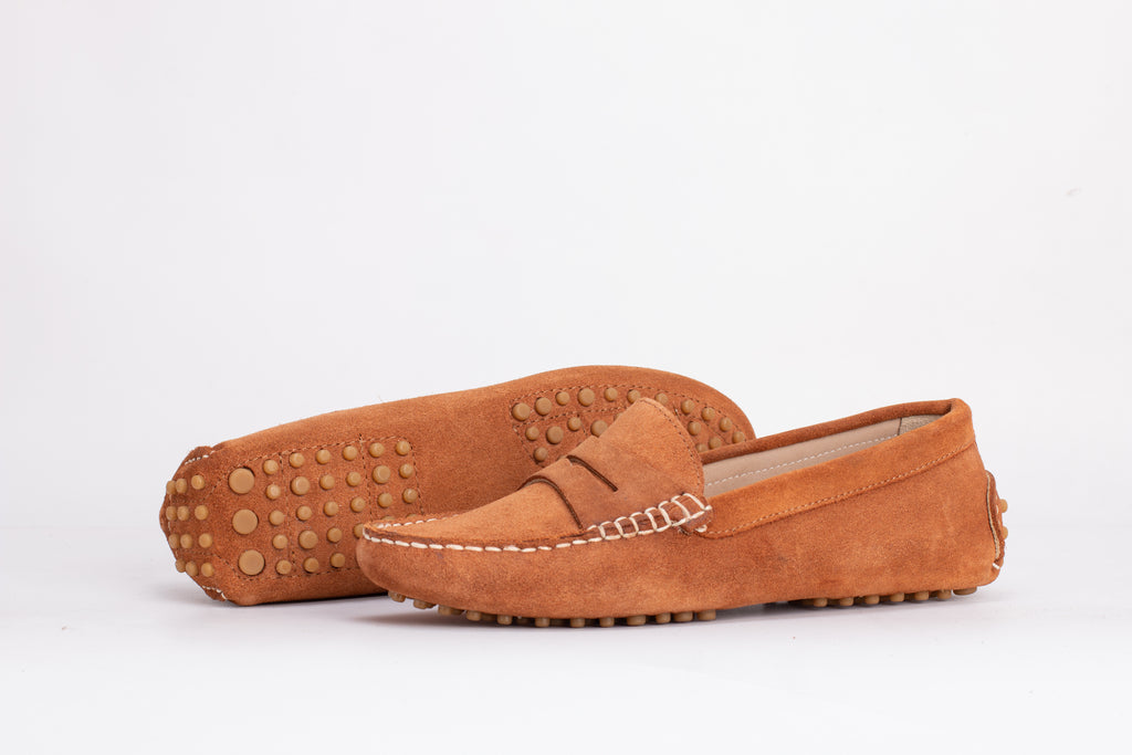 Smile Mocassin en Daim Tabac