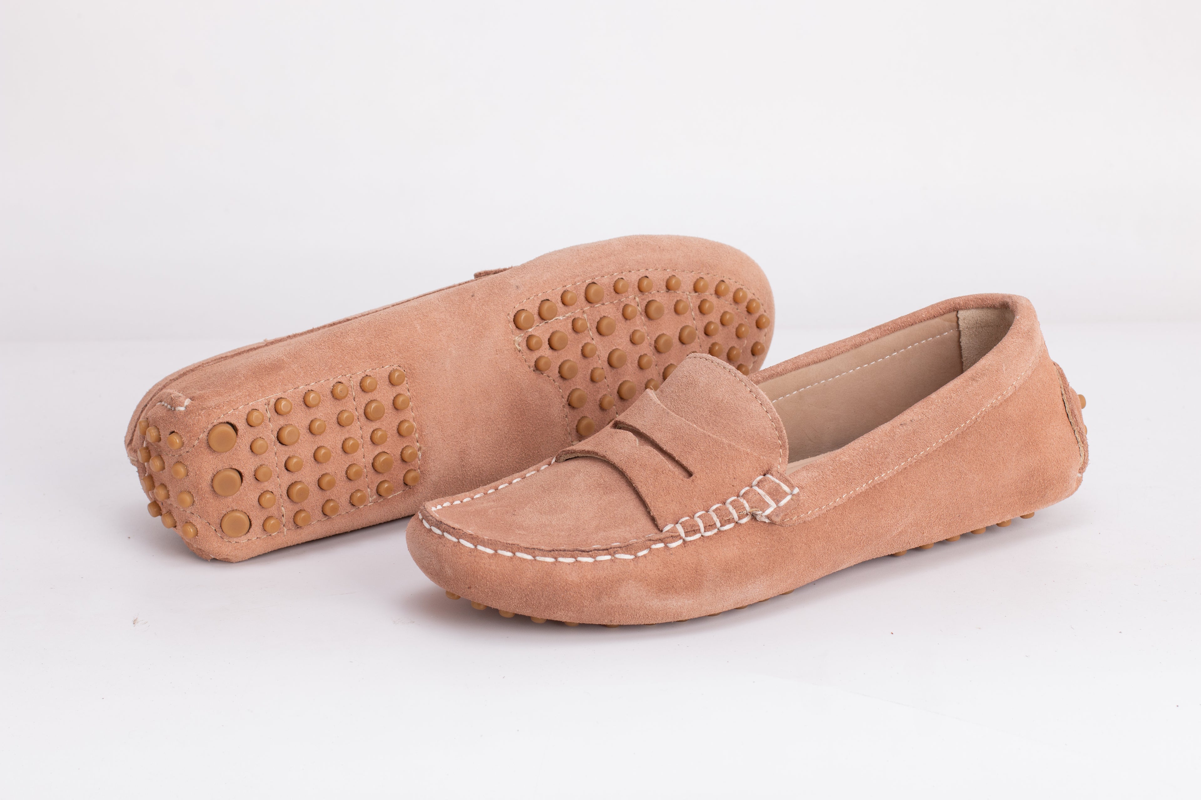 Smile Mocassin en Daim Taupe