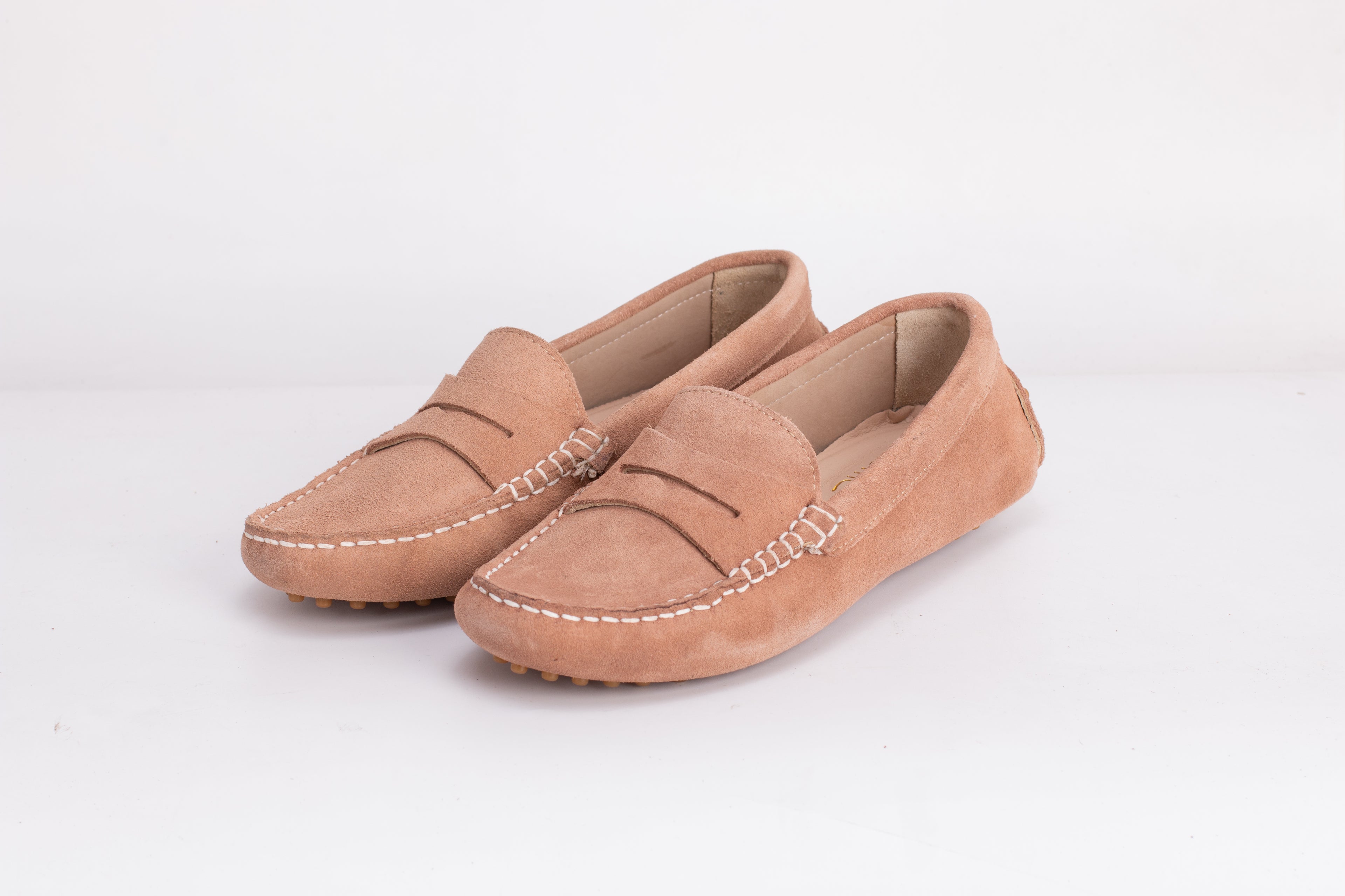 Smile Mocassin en Daim Taupe