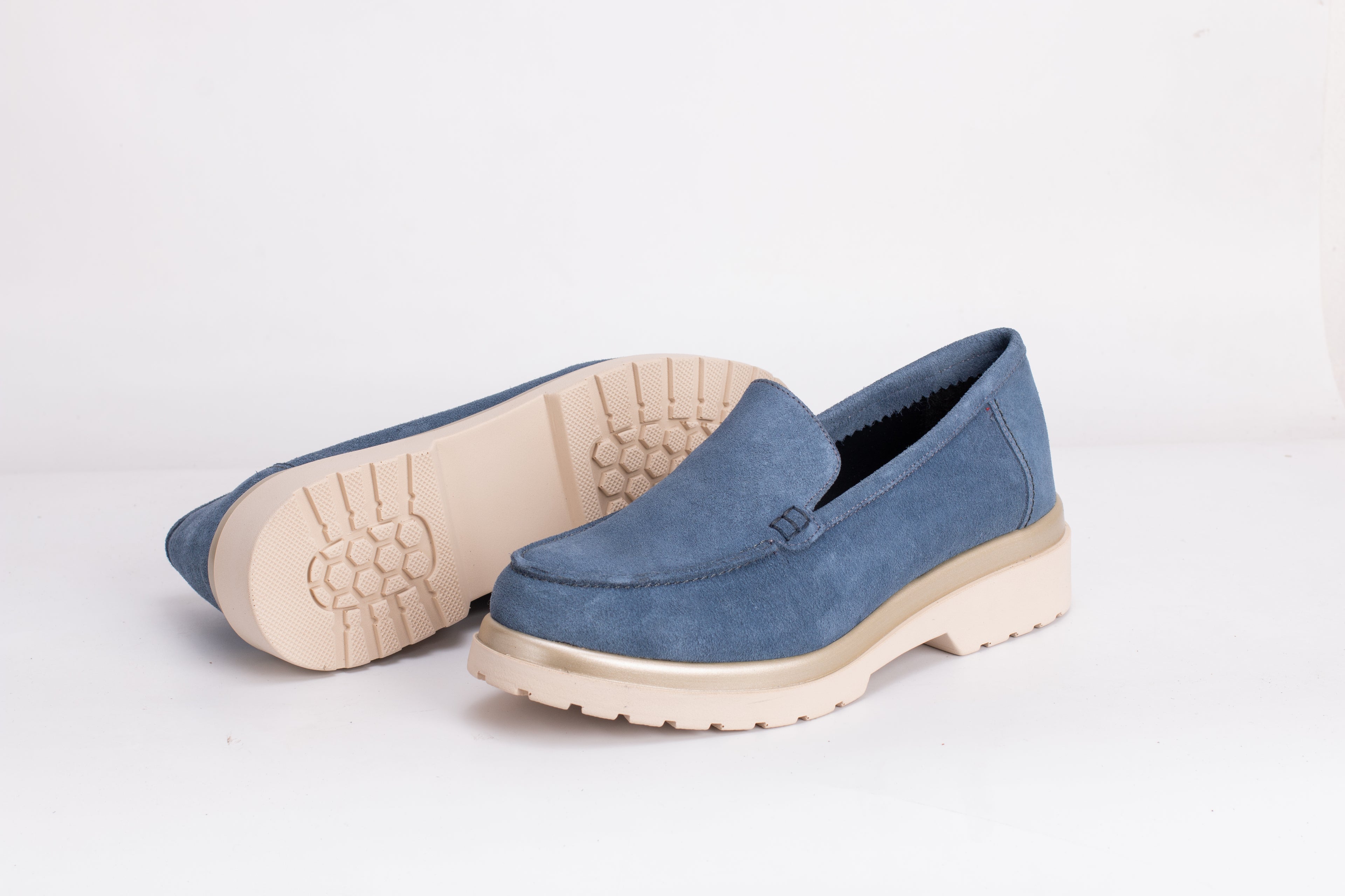 Luna en daim Bleu Ciel