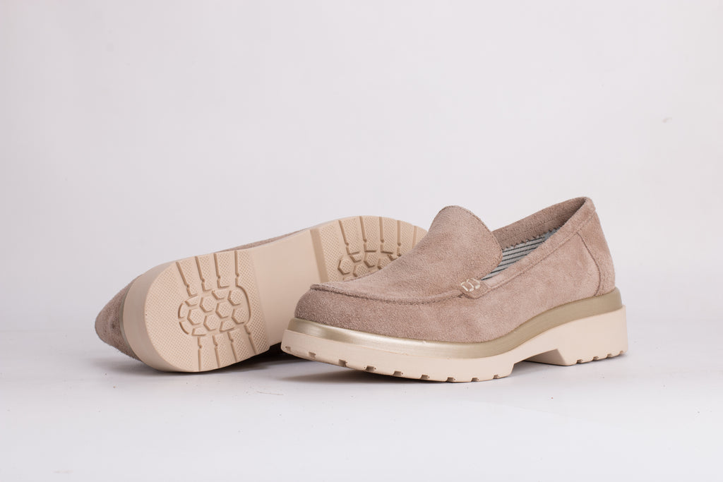Luna en daim Taupe