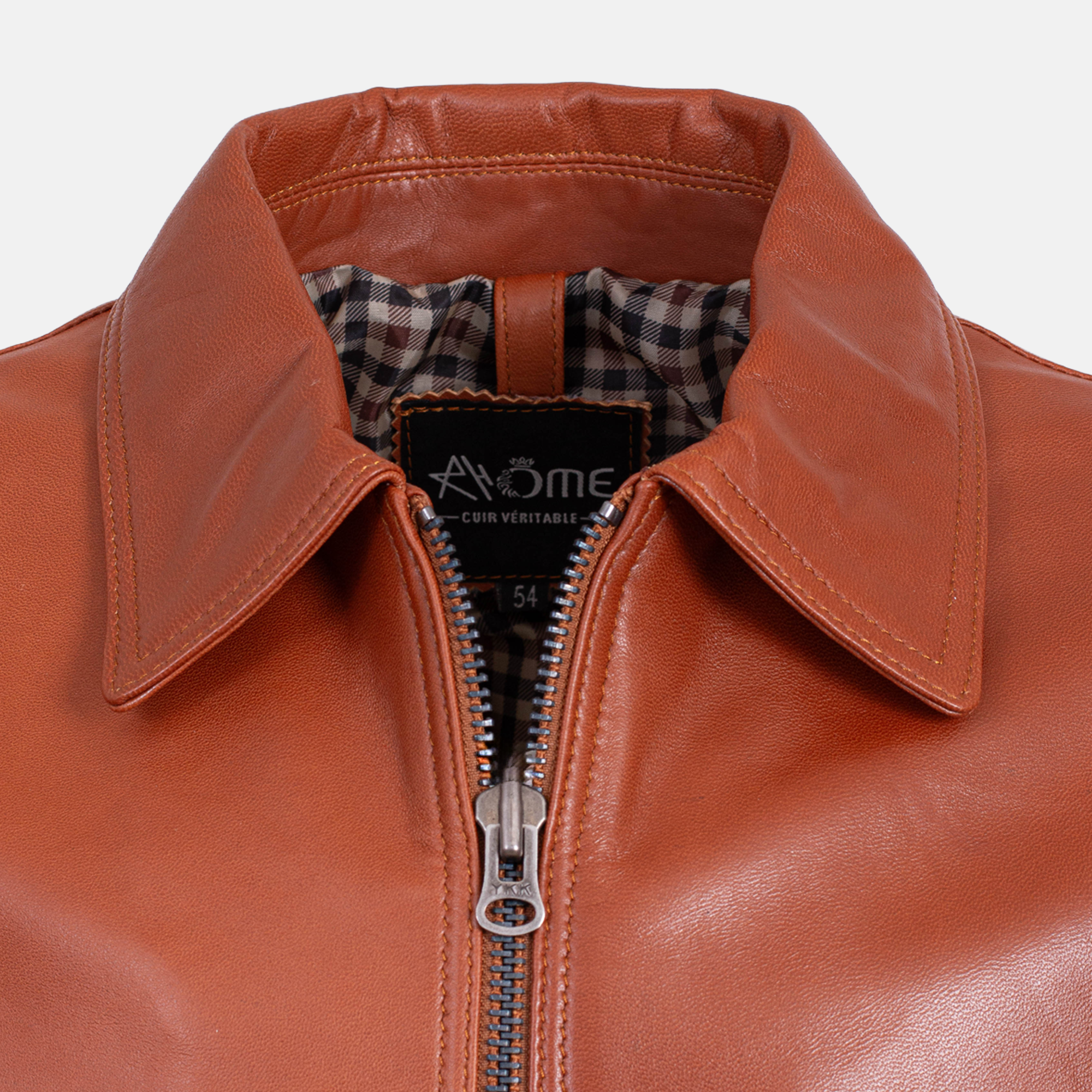 Leonardo - Blouson en cuir Camel