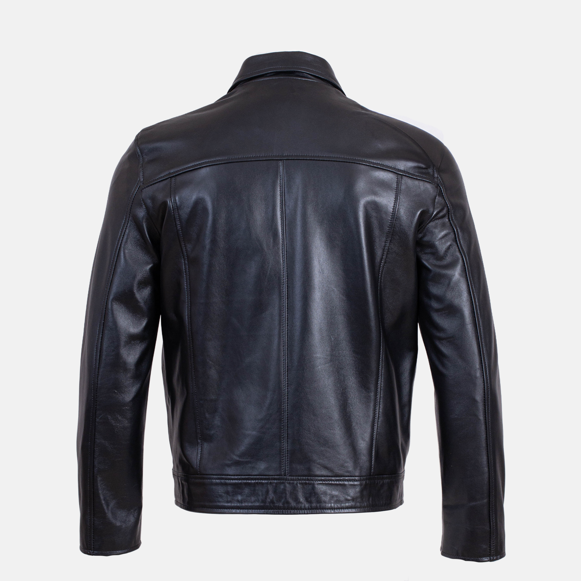 ROME - Blouson en cuir Noir