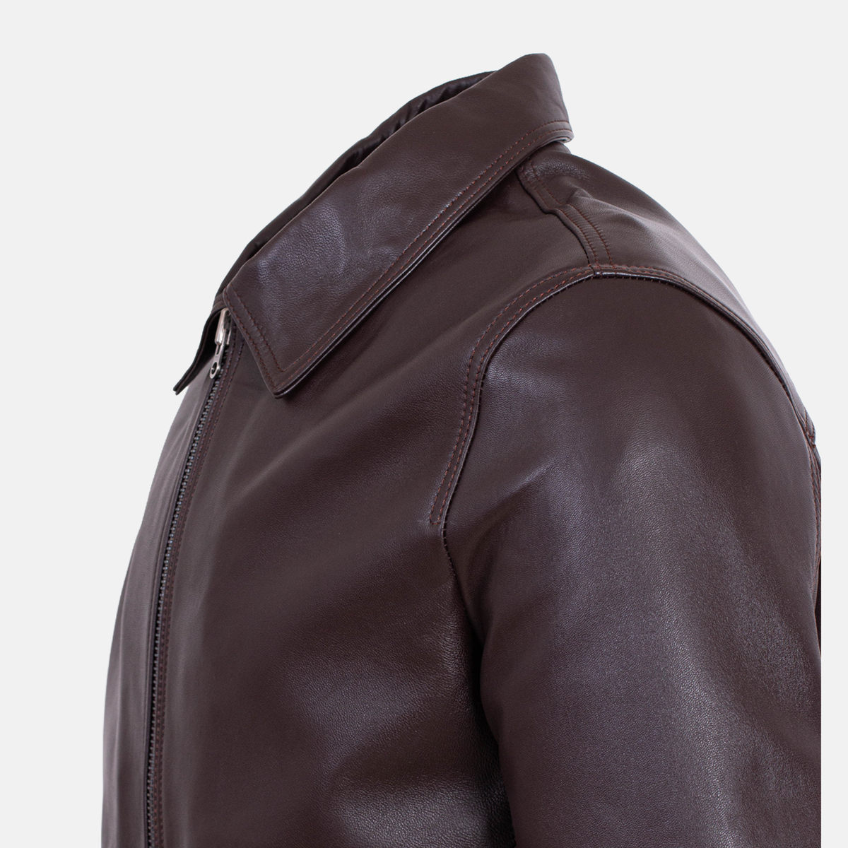 Leonardo - Blouson en cuir Marron