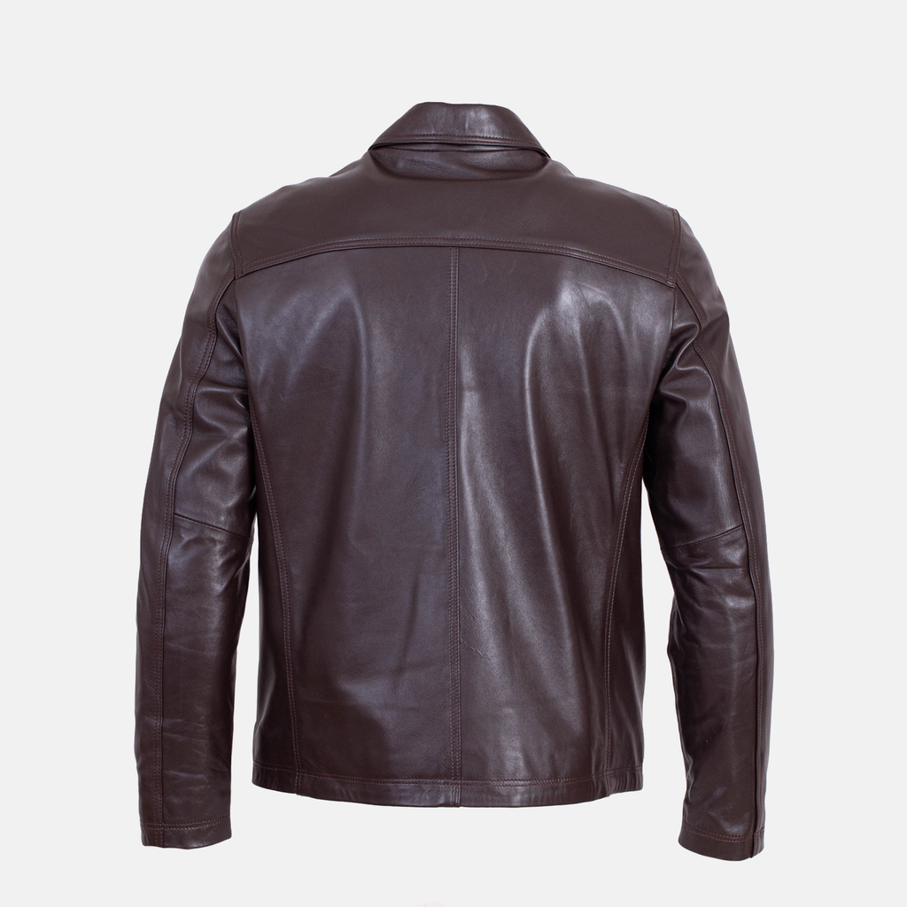 Leonardo - Blouson en cuir Marron