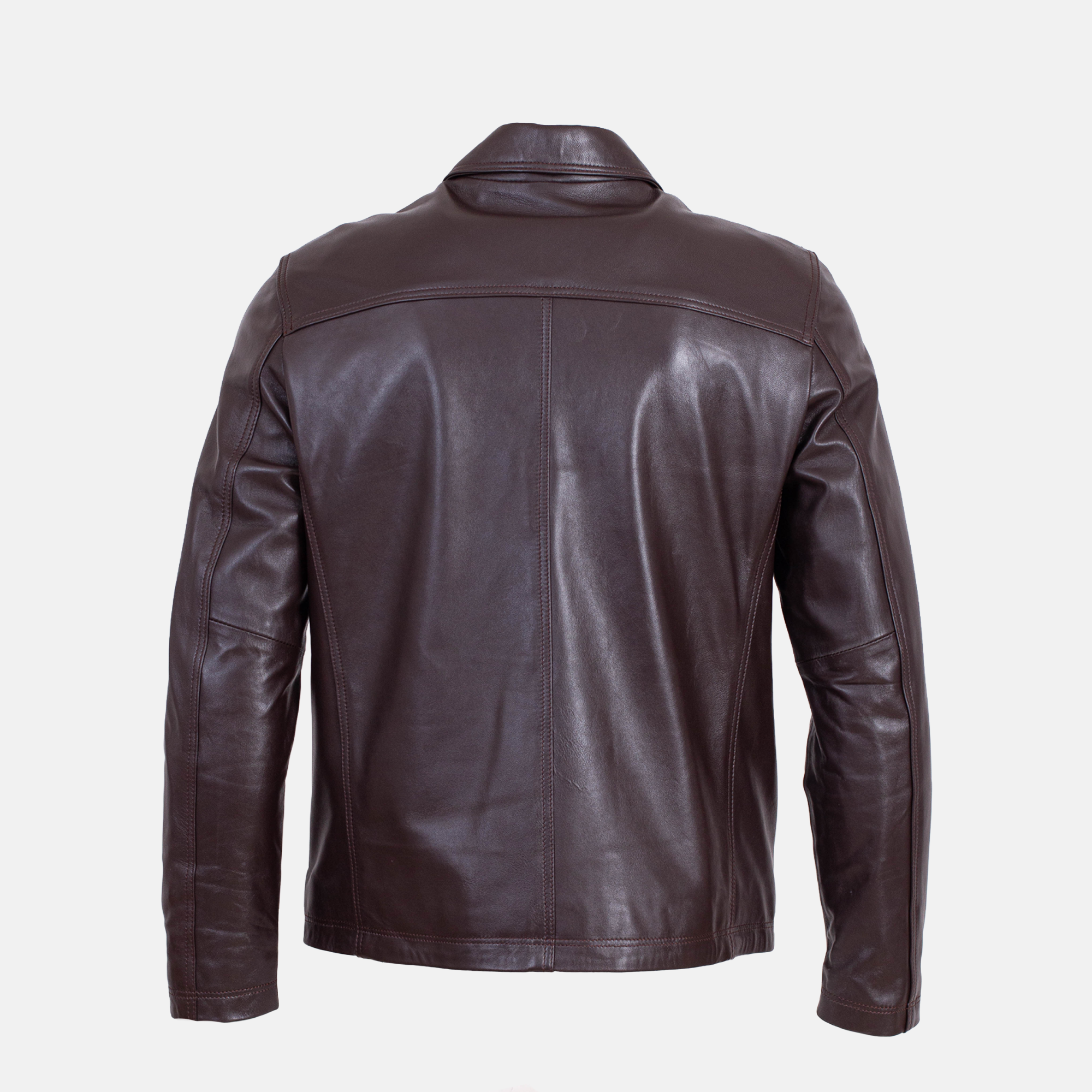 Leonardo - Blouson en cuir Marron