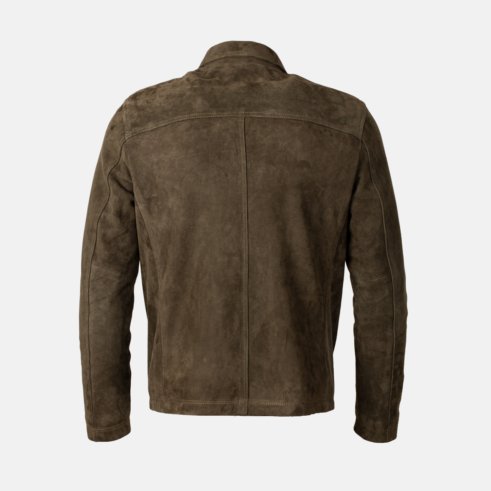 Leonardo - Blouson en daim kaki